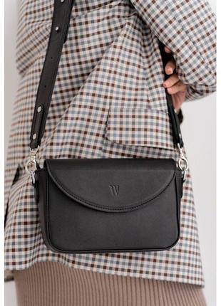 Женская кожаная сумка molly черная