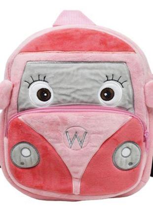 Рюкзак мягкий детский "чудики", розовый1 фото