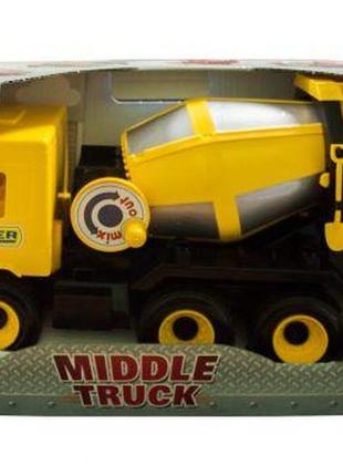 Бетономешалка "middle truck" (желтая)