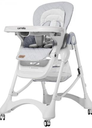 Дитячий стільчик для годування carrello caramel crl-9501/3 cloud grey1 фото