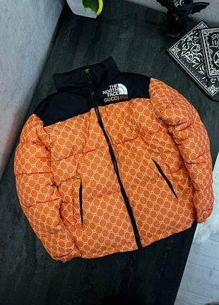 Куртка пухова tnf gucci помаранч