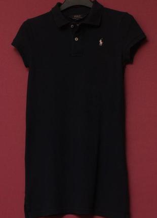 Polo ralph lauren рр xs поло удлиненное платице из пике3 фото