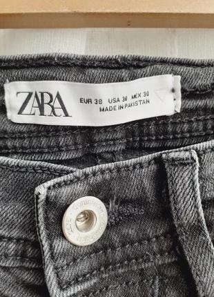 Темно серые джинсы от zara размер s м3 фото