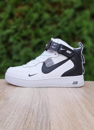 Кроссовки мех зимние nike air force4 фото