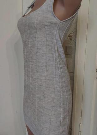 Вязаное платье туника шерсть.3 фото