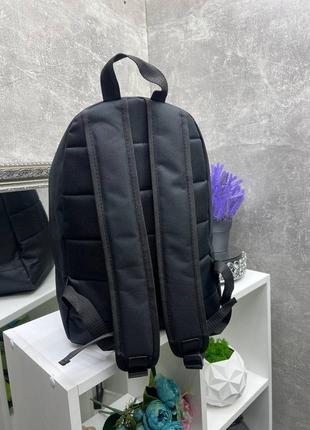 Черный практичный стильный качественный рюкзак унисекс10 фото