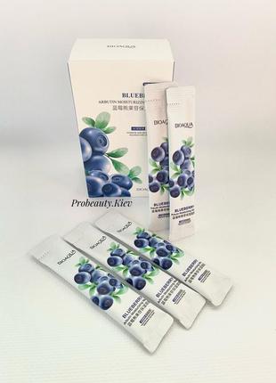 Лучшая цена! 4 мл ночная маска с гиалуроном и экстрактом черники bioaqua blueberry probeauty2 фото