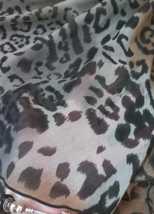 Шикарная тигровая шифоновая туника пляжное платье сарафан6 фото