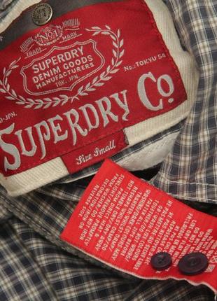 Superdry рр s рубашка-трансформер из хлопка4 фото