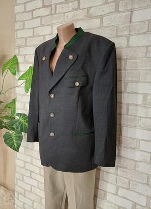 Новый мега теплый пиджак/жакет на 98% шерсть в темно сером цвете, размер 2-4хл4 фото