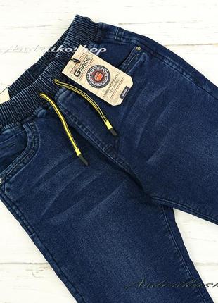 Утеплені джинси 158см для хлопчиків на флісі7 фото