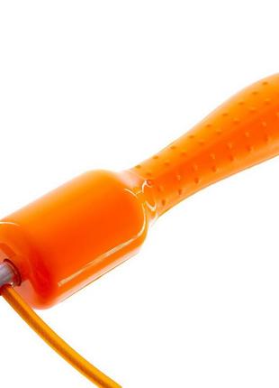 Скакалка с электронным счетчиком sp-sport  2,7м оранжевый3 фото