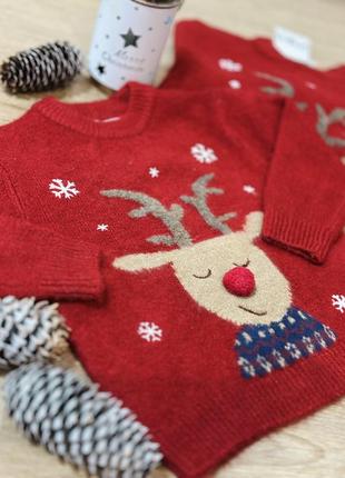 Zara светр светрик олень christmas новорічний різдвяний