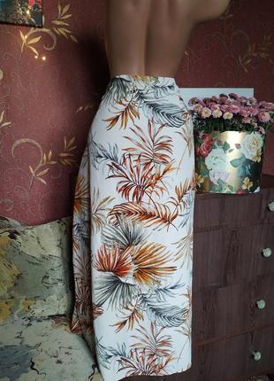 Длинная юбка с растительным принтом большого размера от primark7 фото