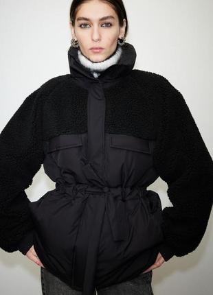 Куртка курточка пуффер puffer флис тедди h&m hm оригинал ✅ xs s m l xl xxl