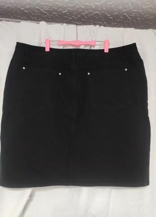 Женская джинсовая юбка батального размера prettylittlething2 фото