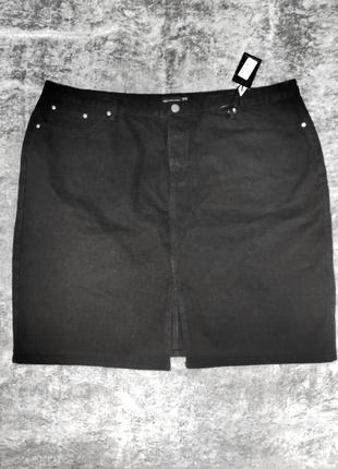 Женская джинсовая юбка батального размера prettylittlething3 фото