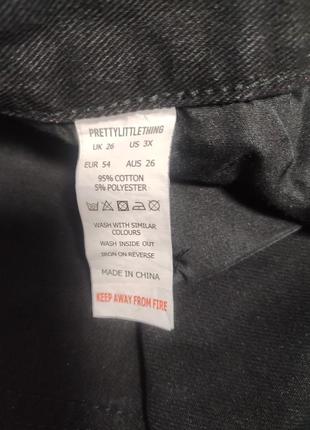 Женская джинсовая юбка батального размера prettylittlething8 фото
