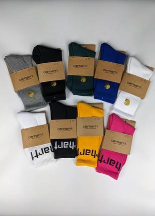 Теплі шкарпетки carhartt, довгі шкарпетки кархарт, високі зимові шкарпетки carhartt wip
