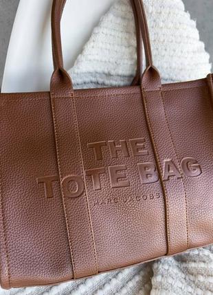Женская сумка marc jacobs tote bag brown mini4 фото