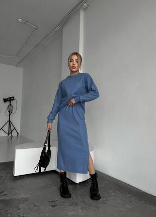 Женский костюм двуйка юбка кофта, теплый костюм,женский костюм двойка и кофта, костюм-двой...