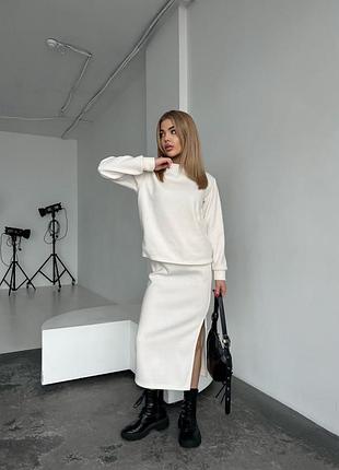 Женский костюм двуйка юбка кофта, теплый костюм,женский костюм двойка и кофта, костюм-двой...