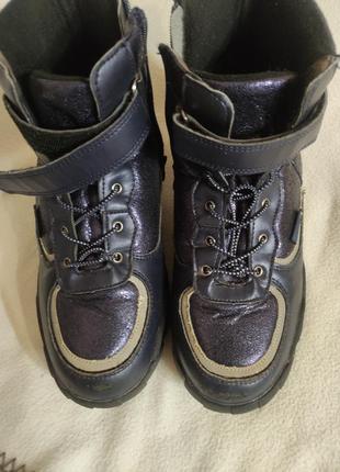 Зимние ботинки термо р 37 24.5см tom.m синте с перламутром теплые6 фото