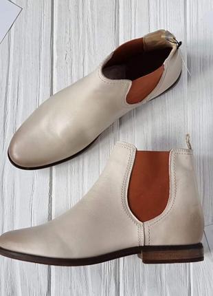 Кожаные демисезонные / осенние / весенние ботинки челси Tamaris 41-42 размер