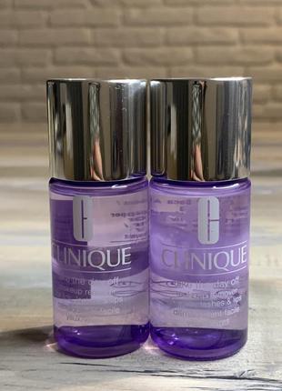 Clinique take the day off™ makeup remover for lids, lashes & lips двофазний засіб для зняття макіяжу очей та губ