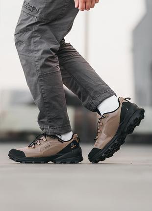 Чоловічі черевики salomon cross over gore-tex black/biege8 фото