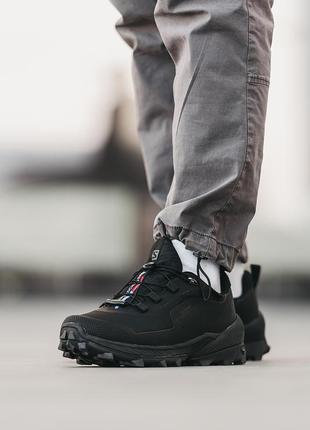 Мужские ботинки salomon cross over  gore-tex  black