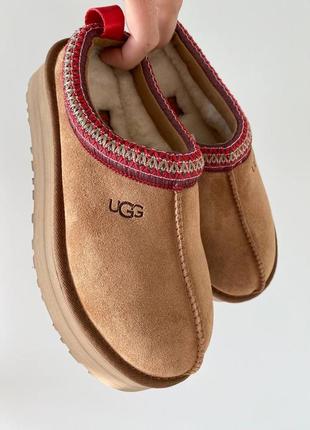 Ugg tasman slippers platform chestnut, угги женские