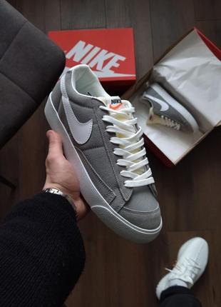 Nike blazer low grey&amp;white