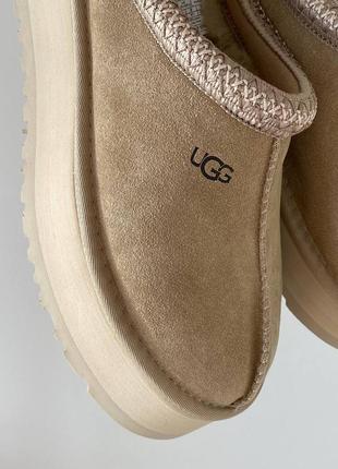 Ugg tasman slippers platform beige, угги женские6 фото