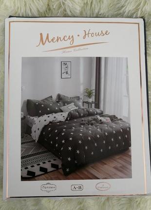Комплект постельного белья mency house  двуспальный, на резинке