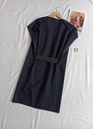 Темно-синее платье с резинкой на спине cos5 фото