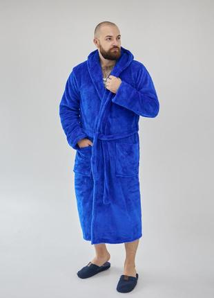 Халат мужской махровый воротник шаль р.2xl,3xl,4xl,5xl