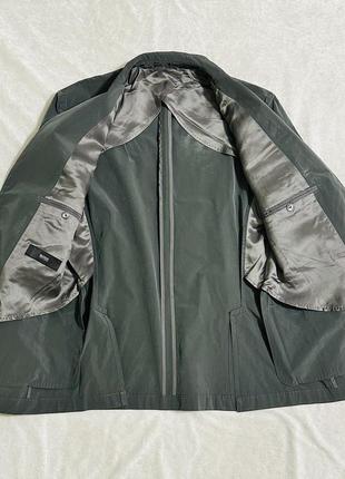 Оригинальный пиджак / блейзер boss hugo boss серого цвета8 фото