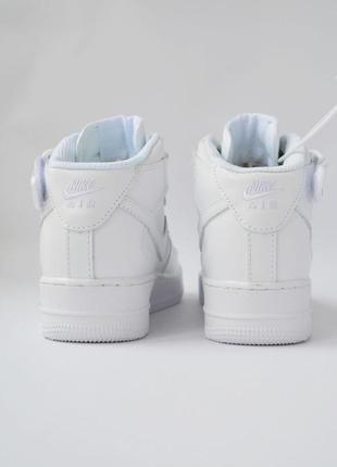 Nike air force кроссовки женские кожаные топ качество зимние с мехом ботинки сапоги высокие теплые найк форс лицензия4 фото