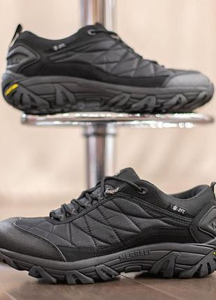 Merrell vibram goretex кроссовки термо гортекс мерол мужские черные теплые сапоги ботинки низкие теплые осенние зимние евро зима водонепроницаемые топ качество