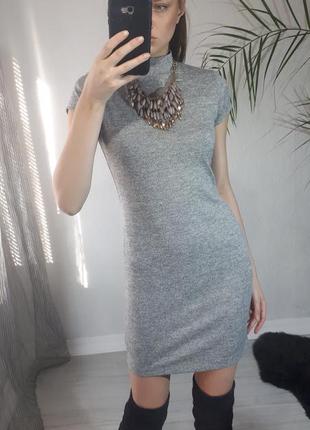 Базовое платье, классическое серое платье. платье футляр