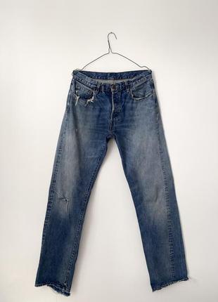 Сині вінтажні джинси levi's levis 501 оригінал