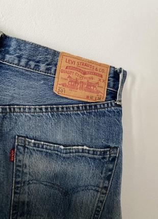 Сині вінтажні джинси levi's levis 501 оригінал3 фото