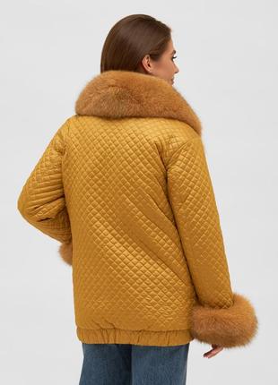 Зимняя куртка с натуральным мехом8 фото