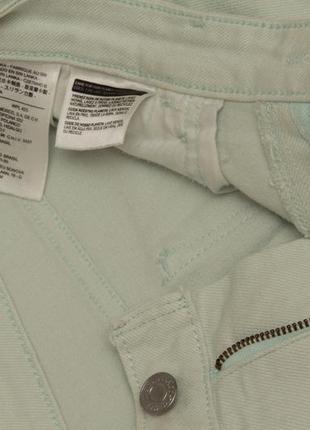 Levis white tab рр 32 зауженые джинсы из холопка мятные6 фото