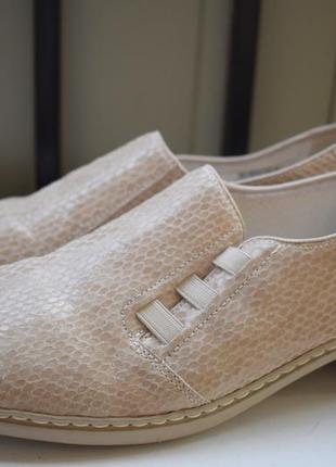 Кожаные туфли мокасины лоферы слипоны лодочки балетки jenny by ara1 фото