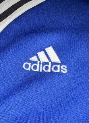 Кофта, олимпийка vintage adidas 1990`th 3 stripes jacket size l blue black retro aal0014 фото