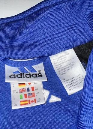 Кофта, олимпийка vintage adidas 1990`th 3 stripes jacket size l blue black retro aal0017 фото