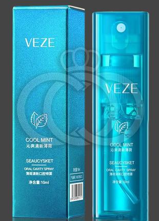 Освіжаючий м'ятний спрей для ротової порожнини veze mint fresh oral cavity spray, 10 мл1 фото