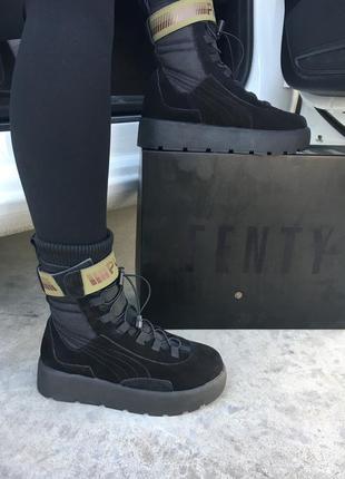 Зимние женские ботинки   fenty x puma